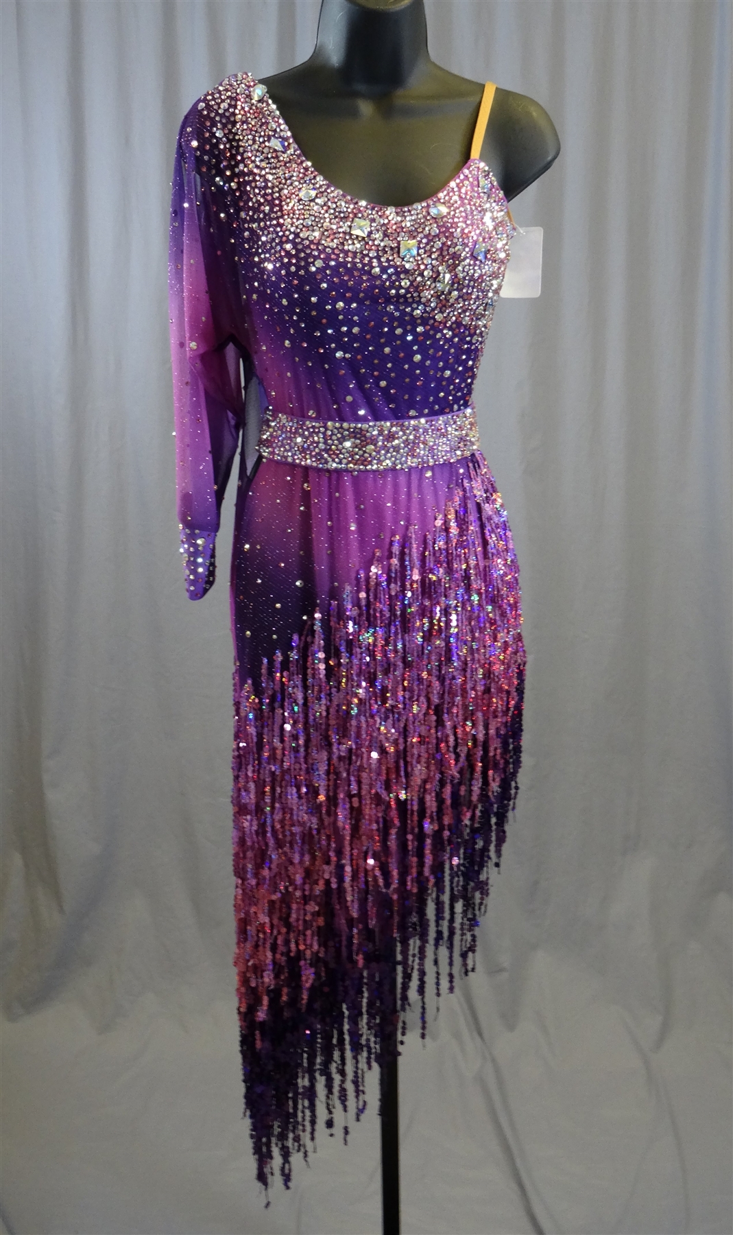 Sexy Purple Latin Dress